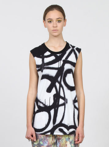 MINUTE TANK BLK/WHT SPRAY