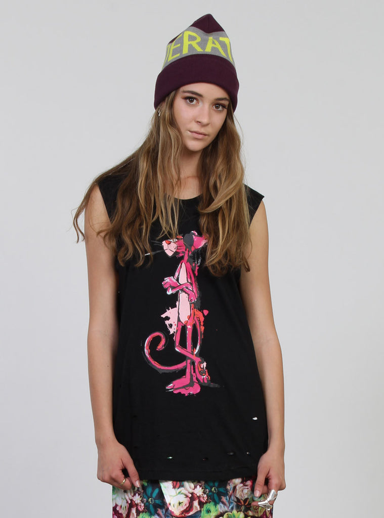 MINUTE TANK - PINK PANTHER BLACK