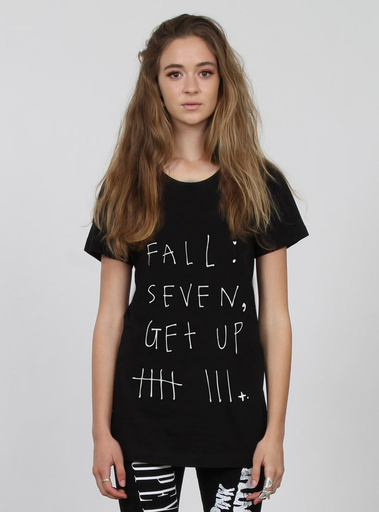 NIGHT TEE - FALL SEVEN GET UP 8 BLACK
