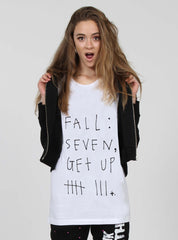 NIGHT TEE - FALL SEVEN GET UP 8 WHITE