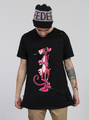 DESTR CLIFFORD TEE - PINK PANTHER BLACK