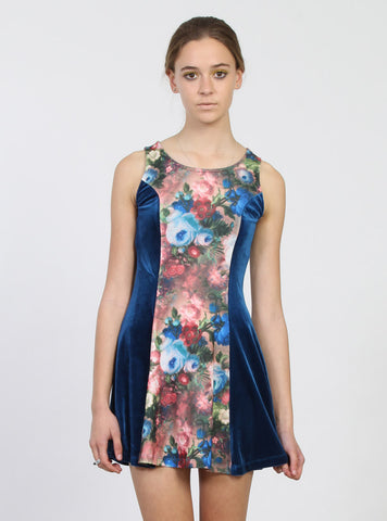 PRINCESS DRESS MUSK/TEAL