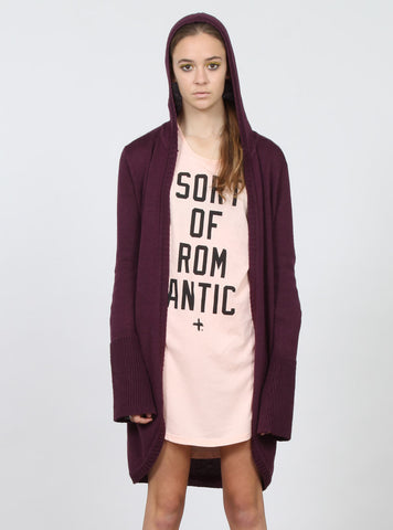 SLUMBER CARDI PLUM