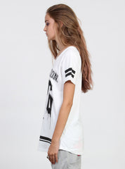 NIGHT TEE - NO26 WHITE/BLACK