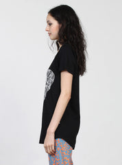 ABIDE TEE - DIAMOND HEART - BLACK