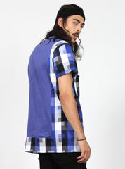 BLOCKED SHIRT - BLUE