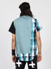 BLOCKED SHIRT - GREEN