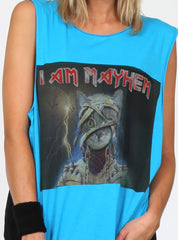 FOLDER TANK - I AM MAYHEM - BLUE