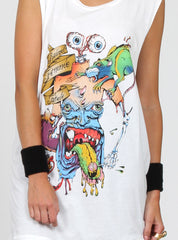 FOLDER TANK - EATEN - WHITE