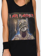 FOLDER TANK - I AM MAYHEM - BLACK