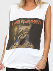 FOLDER TANK - I AM MAYHEM - WHITE