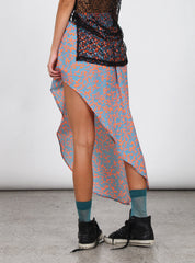 HALF MOON SKIRT - AQUA