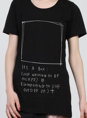 NIGHT TEE - TICK BOX BLACK