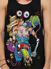 PLAZA SINGLET - EATEN - BLACK