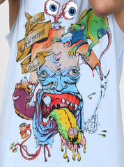 PLAZA SINGLET - EATEN - BLUE