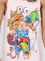 PLAZA SINGLET - EATEN - PINK