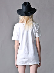 EL BLANKO - SCOOP TEE - WHITE