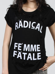 SING TEE - FEMME FATALE - BLACK