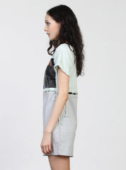 SPLIT LACE DRESS - MINT