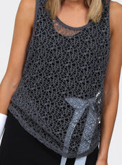 TUESDAY SINGLET - CHARCOAL