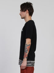 BAND TEE black/white
