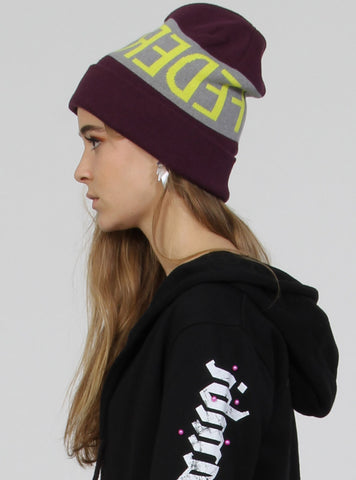 FEDERATION BEANIE PLUM