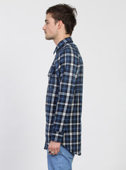LS COMA SHIRT - BRUSHED BLUE