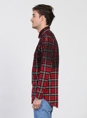 LS COMA SHIRT - BRUSHED Red