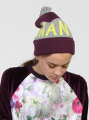 ROMANTIC BEANIE PLUM