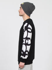 SPRAY CREW BLK/WHT SPRAY