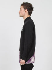 SWIPE SHIRT BLACK/PURPLE