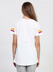 NIGHT TEE - NO26 WHITE/PLUM