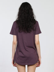 ABIDE TEE - DIAMOND HEART - PURPLE