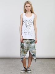 ACE SINGLET - HEART DISECTION WHITE