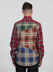CHECK CHECK CHECK IT SHIRT Red