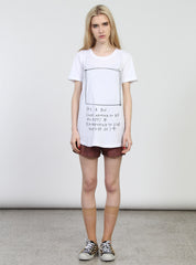 NIGHT TEE - TICK BOX WHITE