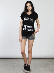 SING TEE - FEMME FATALE - BLACK