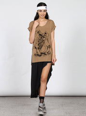 SING TEE - SKETCHY BUNNY - GOLD