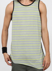 SLANTED SINGLET - YELLOW