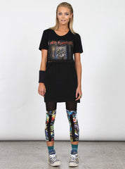 SPLIT LACE DRESS - BLACK