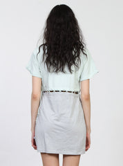 SPLIT LACE DRESS - MINT