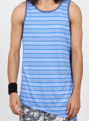 SLANTED SINGLET - BLUE