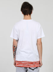 BAND TEE WHITE/RED