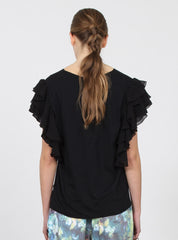 BUTTERFLY TOP - SORT OF ROMANTIC BLACK