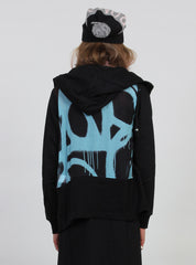 CUDDLES ZIP UP BLACK