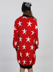 HUGS CARDIGAN Red