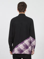 SWIPE SHIRT BLACK/PURPLE