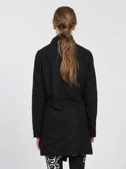 WRAP COAT BLACK