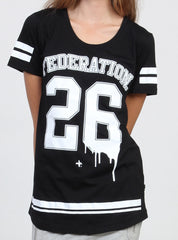 NIGHT TEE - NO26 BLACK/WHITE