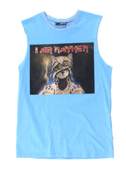 ATLAS TANK - I AM MAYHEM - BLUE